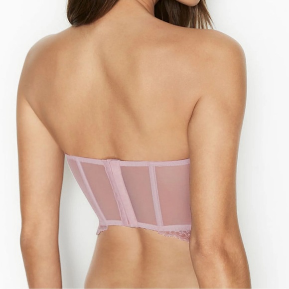 Victoria’s Secret Bustier | Dream Angels Lightly Lined Embroidered Bra Top - Picture 2 of 7